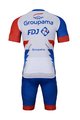 Bonavelo Kolesarski dres kratek rokav in kratke hlače - GROUPAMA FDJ 2022 - modra/bela/rdeča