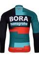 BONAVELO Kolesarski dres z dolgimi rokavi zimski - BORA 2023 WINTER - rdeča/bela/črna/zelena