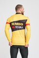 BONAVELO Kolesarski dres z dolgimi rokavi zimski - JUMBO-VISMA 2023 WNT - rumena/črna