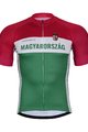 BONAVELO Kolesarski dres kratek rokav in kratke hlače - HUNGARY - zelena/rdeča/bela/črna