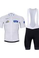 BONAVELO Kolesarski dres kratek rokav in kratke hlače - TOUR DE FRANCE 2024 - črna/bela/modra