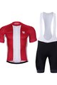 BONAVELO Kolesarski dres kratek rokav in kratke hlače - POLAND II. - bela/črna/rdeča