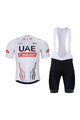 BONAVELO Kolesarski dres kratek rokav in kratke hlače - UAE 2024 - črna/bela