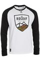 Rocday Kolesarska  majica z dolgimi rokavi - CREST - bela/črna
