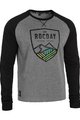 ROCDAY Kolesarska  majica z dolgimi rokavi - CREST - črna/siva