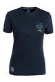 ROCDAY Kolesarski dres s kratkimi rokavi - WOODY LADY - modra