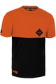 ROCDAY Kolesarski dres s kratkimi rokavi - DOUBLE - oranžna/črna