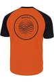 ROCDAY Kolesarski dres s kratkimi rokavi - GRAVEL - črna/oranžna