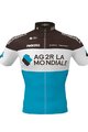 ROSTI Kolesarski dres s kratkimi rokavi - AG2R 2020 - modra/rjava/bela