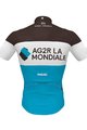 ROSTI Kolesarski dres s kratkimi rokavi - AG2R 2020 - modra/rjava/bela