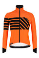 SANTINI Kolesarska  podaljšana jakna - SVOLTA - črna/oranžna