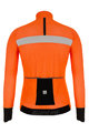 SANTINI Kolesarska  podaljšana jakna - VEGA H2O - črna/oranžna