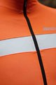 SANTINI Kolesarska  podaljšana jakna - VEGA H2O - črna/oranžna