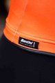 SANTINI Kolesarska  podaljšana jakna - VEGA H2O - črna/oranžna