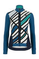 SANTINI Kolesarski dres z dolgimi rokavi zimski - CORAL RAGGIO LADY - modra
