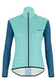 SANTINI Kolesarska  vetru odporna jakna - NEBULA LADY - svetlo modra/modra