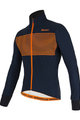 SANTINI Kolesarska  podaljšana jakna - COLORE - modra/oranžna