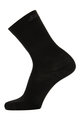 SANTINI Kolesarske klasične nogavice - WOOL - črna