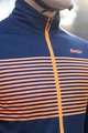 SANTINI Kolesarska  podaljšana jakna - COLORE - modra/oranžna