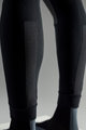SANTINI Kolesarske dolge hlače z naramnicami - VEGA GRIDO WINTER - siva/črna