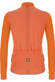 SANTINI Kolesarski dres z dolgimi rokavi zimski - COLORE PURO WINTER - oranžna