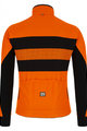 SANTINI Kolesarska  zimska jakna in hlače - COLORE BENGAL WINTER - črna/oranžna