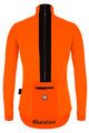 SANTINI Kolesarska  podaljšana jakna - VEGA MULTI WINTER - oranžna