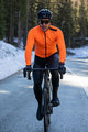 SANTINI Kolesarska  zimska jakna in hlače - VEGA XTREME WINTER - črna/oranžna/siva