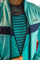 SANTINI Kolesarska  podaljšana jakna - CORAL BENGAL LADY - turkizna