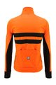 SANTINI Kolesarska  podaljšana jakna - COLORE HALO - oranžna