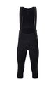 SANTINI Kolesarske 3/4 hlače z naramnicami - ADAPT SHELL - črna