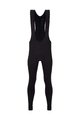 SANTINI Kolesarske dolge hlače z naramnicami - OMNIA - črna
