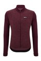 SANTINI Kolesarski dres z dolgimi rokavi zimski - PURE - bordo