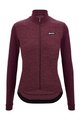 SANTINI Kolesarski dres z dolgimi rokavi zimski - PURE LADY - bordo