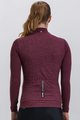 SANTINI Kolesarski dres z dolgimi rokavi zimski - PURE LADY - bordo