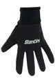 SANTINI Kolesarske  rokavice z dolgimi prsti - ECO WIN - črna
