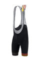SANTINI Kolesarske kratke hlače z naramnicami - LA VUELTA 2020 - črna