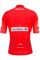 SANTINI Kolesarski dres s kratkimi rokavi - LA VUELTA 2020 - rdeča