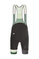 SANTINI Kolesarske kratke hlače z naramnicami - LA VUELTA 2021 - zelena/siva