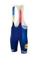SANTINI Kolesarske kratke hlače z naramnicami - LIDL TREK 2024 - modra