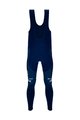 SANTINI Kolesarske dolge hlače z naramnicami - LIDL TREK 2024 - modra