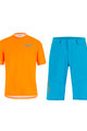 SANTINI Kolesarski MTB set - SASSO MTB - turkizna/oranžna