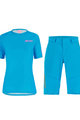SANTINI Kolesarski MTB set - SASSO MTB LADY - turkizna