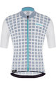 SANTINI Kolesarski dres s kratkimi rokavi - MITO GRIDO - bela/siva