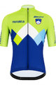 SANTINI Kolesarski dres s kratkimi rokavi - TEAM SLOVENIA 2020 - modra/zelena
