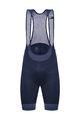 SANTINI Kolesarske kratke hlače z naramnicami - SCATTO  - modra