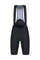 SANTINI Kolesarske kratke hlače z naramnicami - REDUX  - črna