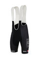 SANTINI Kolesarske kratke hlače z naramnicami - TEAM SLOVAKIA 2019 - črna