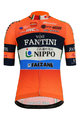 SANTINI Kolesarski dres s kratkimi rokavi - NIPPO FANTINI 2019 - modra/črna/oranžna/bela