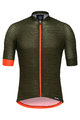 SANTINI Kolesarski dres s kratkimi rokavi - SOFFIO - zelena/oranžna